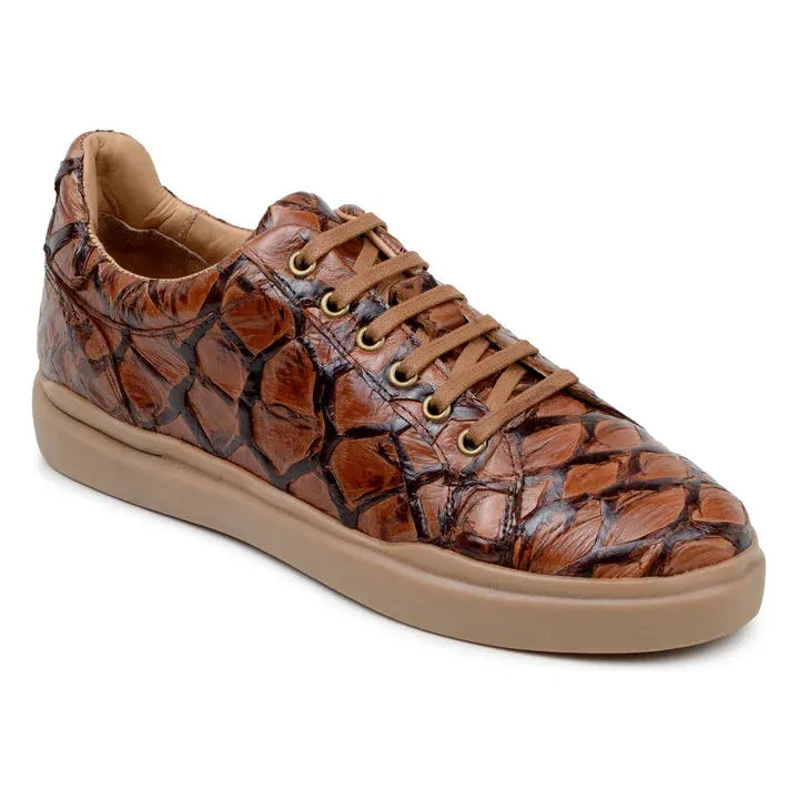Belvedere Kingstone: Luksusowe Sneakers Pirarucu - Klasyczny Elegancja Br02.